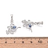 Brass Micro Pave Cubic Zirconia Pendants KK-Q073-09P-3
