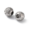 304 Stainless Steel Rhinestone European Beads STAS-A092-10R-P-2