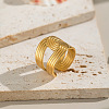 Adjustable 304 Stainless Steel Open Cuff Rings for Women LS-NR2128-4