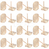 40Pcs Brass Stud Earrings Findings KK-SC0006-87G-1