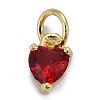 Brass Micro Pave Cubic Zirconia Charms X-KK-P192-08-G07-1