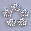 Transparent Acrylic Bead Caps TACR-T007-05F-1