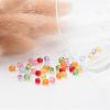 Mixed Color Transparent Acrylic Faceted Round Beads X-DB4MMM-3