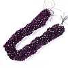 Baking Paint Transparent Glass Beads Strands DGLA-A035-T10mm-A09-2