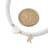 Brass Micro Pave Grade AAA Cubic Zirconia Letter Pendant Necklaces NJEW-JN04771-11-3
