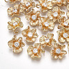 Brass Cubic Zirconia Charms X-KK-S348-261-1