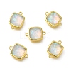 Synthetic Opal Connector Charms G-P487-01G-1