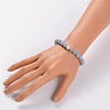 Natural Quartz(Dyed) Stretch Bracelets BJEW-JB01699-05-3