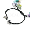 Chakra Theme Adjustable Bracelet BJEW-TA00372-4