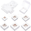BENECREAT 24Pcs 6 Styles Paper with PVC Candy Boxes CON-BC0002-14B-1