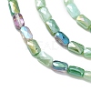 Gradient Color Electroplate Glass Bead Strands X1-GLAA-E042-01D-3