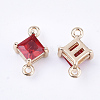 Transparent Glass Links connectors X-GLAA-T007-14D-2