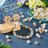 100Pcs Crackle Transparent Glass Beads Strands GLAA-TA0004-11A-7