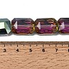Electroplated Glass Beads EGLA-H002-A-10-4