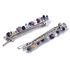 Platinum Plated Alloy French Hair Barrettes PHAR-T003-01A-2