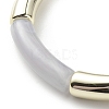 Acrylic Curved Tube Beaded Stretch Bracelet for Women BJEW-JB08439-06-4