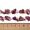 Dyed Electroplate Raw Rough Natural Amethyst Beads Strands G-Q610-05C-5