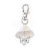 Angel Alloy & Natural Shell Pendant Decorations HJEW-JM02016-03-1