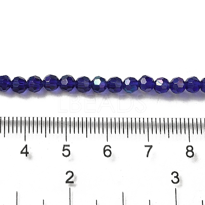 Electroplate Transparent Glass Beads Strands EGLA-A035-T4mm-L06-1