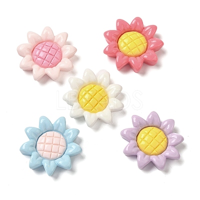 Sunflower Resin Decoden Cabochons RESI-Q231-07-1