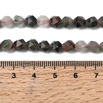 Natural African Bloodstone Beads Strands G-Z119-A28-01-1