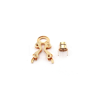 Electroplate Alloy Bag Twist Lock Clasps FIND-WH0003-45-1