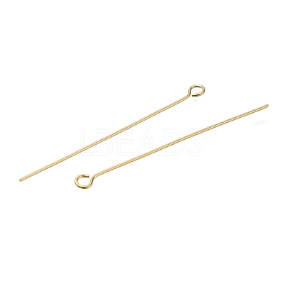 Brass Eye Pins KK-H502-02G-G-1
