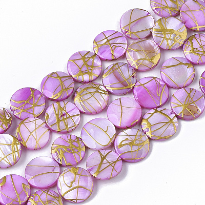 Drawbench Freshwater Shell Beads Strands X-SHEL-T014-012E-1