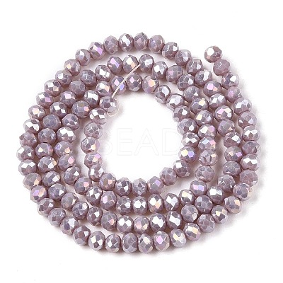 Electroplate Glass Beads Strands LS-EGLA-A044-P3mm-B13-1