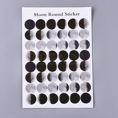 Polka Dot Pattern Decorative Labels Stickers DIY-L037-A01-1