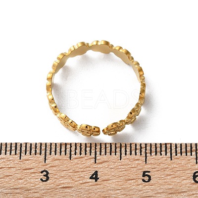 Ion Plating(IP) 304 Stainless Steel Finger Rings X-RJEW-L102-31G-1