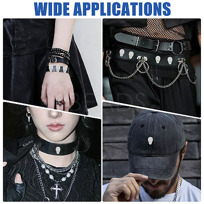 50Pcs Skull Alloy Rivets FIND-CA0011-72A-P-1