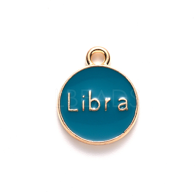Alloy Enamel Pendants ENAM-S124-01B-05K-1