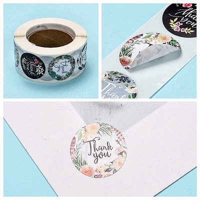 1 Inch Thank You Stickers X1-DIY-G013-A13-1