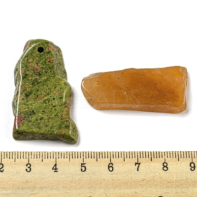 Natural Mixed Gemstone Pendants G-H304-02-1