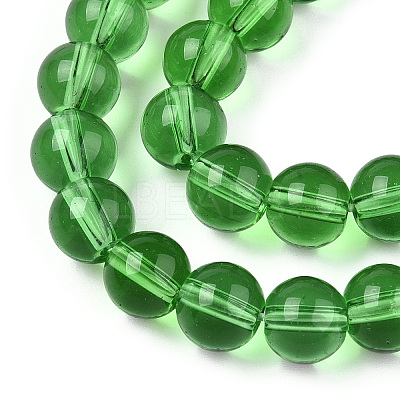 Transparent Glass Beads Strands GLAA-T032-T8mm-07-1