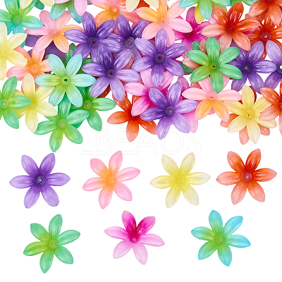 60Pcs Opaque Acrylic Beads OACR-SC0002-81-1