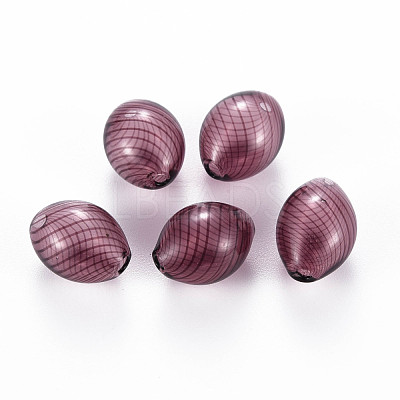 Transparent Handmade Blown Glass Globe Beads GLAA-T012-08-1