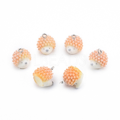 Opaque Resin Pendants RESI-T053-06-1