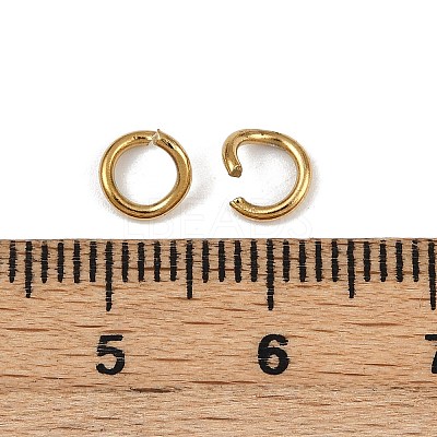 304 Stainless Steel Open Jump Rings X-STAS-Z137-01G-04-1