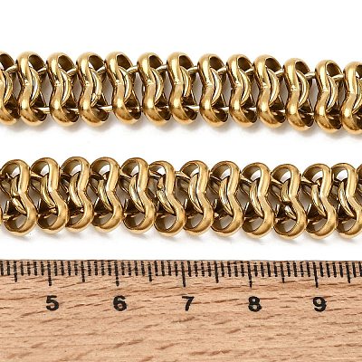 316L Surgical Stainless Steel Link Chain Choker Necklaces SA-CBAB122-03G-1