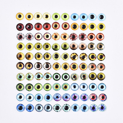 Flat Back Glass Cabochons GGLA-SZ0001-01A-1