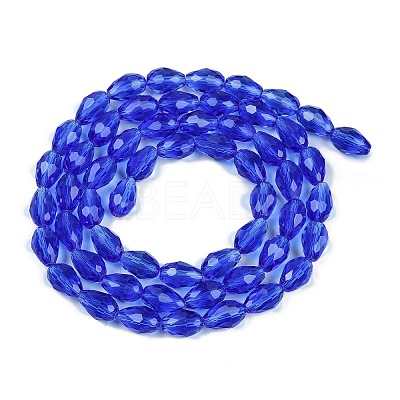 Transparent Glass Beads Strands X-EGLA-N013-T10mm-D11-1