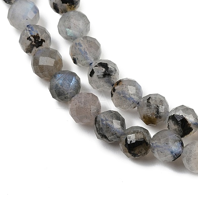 Natural Labradorite Beads Strands G-G281-B03-6mm-1