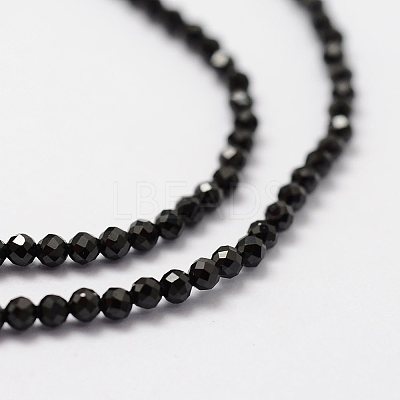 Natural Black Spinel Beads Strands LS-G-K185-09-1