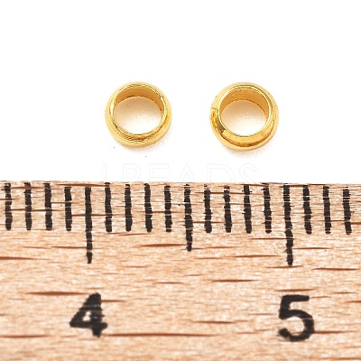 Brass Crimp Beads KK-S509-01G-05-1