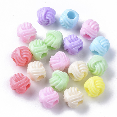 Opaque Polystyrene(PS) Plastic European Beads KY-I004-24-1