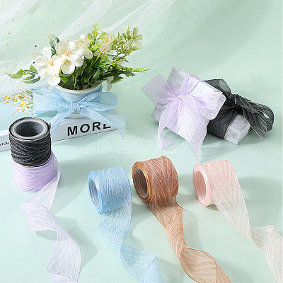 Polyester Pleated Ribbons SRIB-WH20020-005A-1