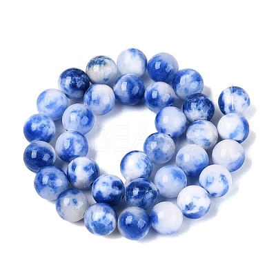 Natural Dyed Persian Jade Beads Strands G-Q609-12mm-01-1