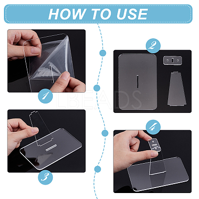 4Pcs Acrylic Action Figure Display Holders ODIS-GA0001-51A-1